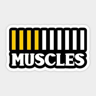 Downloading Muscles - New Years Resolution Workout Sticker